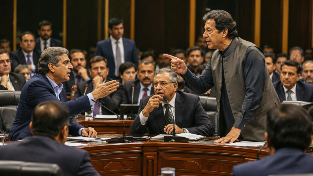 Political Leaders Debate New Policies During Heated Session